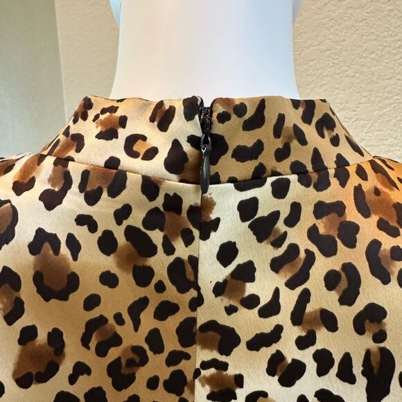 Tahari Arthur S. Levine Cheetah Print Size 12 Dress - Picture 5 of 6
